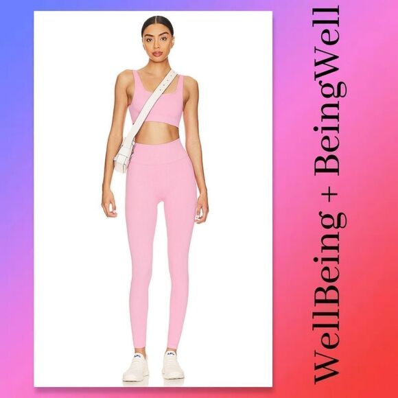 NWOT WellBeing + BeingWell StretchWell Valle 7/8 Legging in Rose - Picture 1 of 7